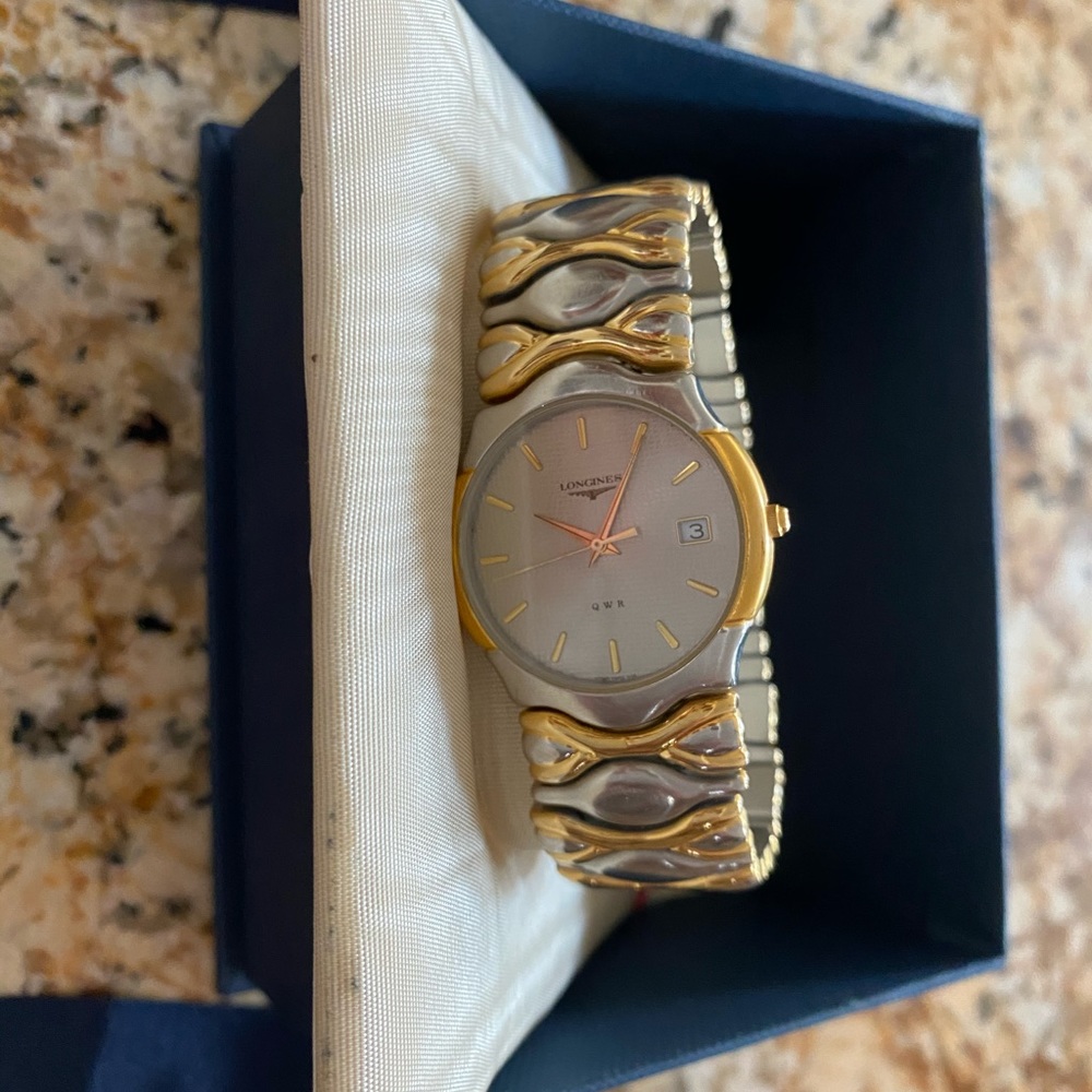 Longines two toned watch